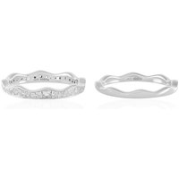 Weißer Topas-Silberringe Weißer Topas-Silberringe