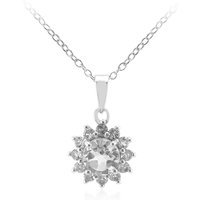 Weißer Topas-Silberhalskette Weißer Topas-Silberhalskette