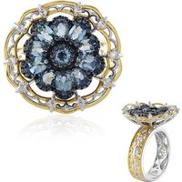 Brasilianischer Aquamarin-Silberring (Gems en Vogue) Brasilianischer Aquamarin-Silberring (Gems en Vogue)