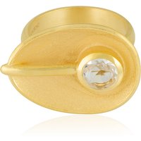 Weißer Quarz-Silberring (MONOSONO COLLECTION) Weißer Quarz-Silberring (MONOSONO COLLECTION)