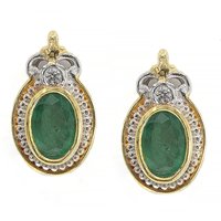 Sambia-Smaragd-Silberohrringe (Gems en Vogue) Sambia-Smaragd-Silberohrringe (Gems en Vogue)