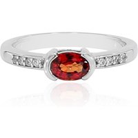 Tansania-Rubin-Silberring Tansania-Rubin-Silberring