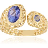 Tansanit-Goldring (Ornaments by de Melo) Tansanit-Goldring (Ornaments by de Melo)