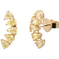 Gelber SI2 Brillant-Goldohrringe (CIRARI) Gelber SI2 Brillant-Goldohrringe (CIRARI)