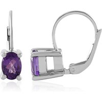 Marokkanischer Amethyst-Silberohrringe Marokkanischer Amethyst-Silberohrringe