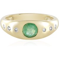 Kolumbianischer Smaragd-Goldring Kolumbianischer Smaragd-Goldring