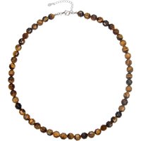 Tigerauge-Silberhalskette Tigerauge-Silberhalskette