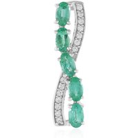 Äthiopischer Smaragd-Silberanhänger Äthiopischer Smaragd-Silberanhänger