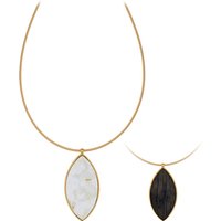 Edelstein-Silberhalskette (dagen) Edelstein-Silberhalskette (dagen)