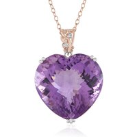 Lavendel-Amethyst-Silberhalskette (Gems en Vogue) Lavendel-Amethyst-Silberhalskette (Gems en Vogue)