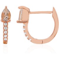 Morganit-Silberohrringe Morganit-Silberohrringe