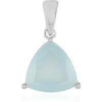 Aqua-Chalzedon-Silberanhänger Aqua-Chalzedon-Silberanhänger