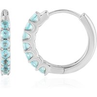 Blauer Apatit-Silberohrringe Blauer Apatit-Silberohrringe