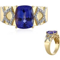 AAA-Tansanit-Goldring (AMAYANI) AAA-Tansanit-Goldring (AMAYANI)