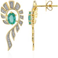 Sambia-Smaragd-Goldohrringe (Rifkind 1894 Collection) Sambia-Smaragd-Goldohrringe (Rifkind 1894 Collection)