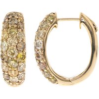 SI2 Fancy-Brillant-Goldohrringe (CIRARI) SI2 Fancy-Brillant-Goldohrringe (CIRARI)