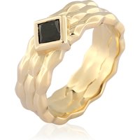 Schwarzer Diamant-Silberring (de Melo) Schwarzer Diamant-Silberring (de Melo)