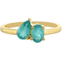 Blauer Apatit-Silberring Blauer Apatit-Silberring