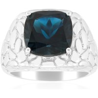 Londonblauer Topas-Silberring (de Melo Essence) Londonblauer Topas-Silberring (de Melo Essence)