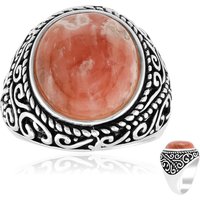 Rhodochrosit-Silberring (Jones Lee) Rhodochrosit-Silberring (Jones Lee)