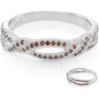 Fancy-Diamant-Silberring Fancy-Diamant-Silberring