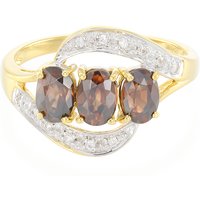 Schokoladen-Zirkon-Silberring Schokoladen-Zirkon-Silberring