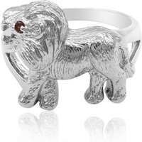 Mosambik-Granat-Silberring Mosambik-Granat-Silberring