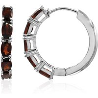 Granat-Silberohrringe Granat-Silberohrringe