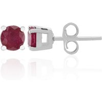 Bemainty-Rubin-Silberohrringe Bemainty-Rubin-Silberohrringe