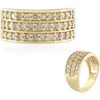 I2 Schokoladen-Brillant-Silberring I2 Schokoladen-Brillant-Silberring