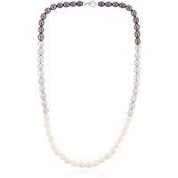 Süßwasserzuchtperlen-Silberhalskette (TPC) Süßwasserzuchtperlen-Silberhalskette (TPC)