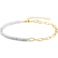 Weißer Topas-Silberarmband Weißer Topas-Silberarmband