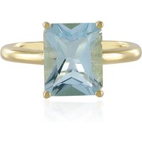 Himmelblauer Topas-Silberring Himmelblauer Topas-Silberring