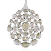 Grüner Maniry-Labradorit-Silberanhänger (KM by Juwelo) Grüner Maniry-Labradorit-Silberanhänger (KM by Juwelo)