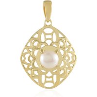 Weiße Süßwasserzuchtperlen-Silberanhänger Weiße Süßwasserzuchtperlen-Silberanhänger