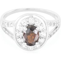 Schokoladen-Zirkon-Silberring Schokoladen-Zirkon-Silberring