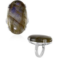Labradorit-Silberring Labradorit-Silberring
