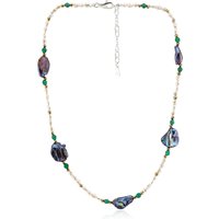 Mystik-Keshi-Perlen-Silberhalskette (TPC) Mystik-Keshi-Perlen-Silberhalskette (TPC)