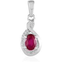 Madagaskar-Rubin-Silberanhänger Madagaskar-Rubin-Silberanhänger