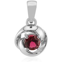 Brasilianischer Pinkfarbener Turmalin-Silberanhänger (Pallanova) Brasilianischer Pinkfarbener Turmalin-Silberanhänger (Pallanova)