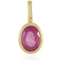 Pinkfarbener Madagaskar-Saphir-Silberanhänger Pinkfarbener Madagaskar-Saphir-Silberanhänger