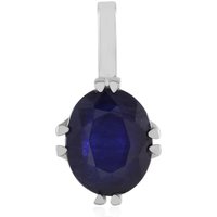 Blauer Madagaskar-Saphir-Goldanhänger Blauer Madagaskar-Saphir-Goldanhänger