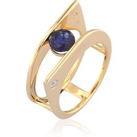 Blauer Madagaskar-Saphir-Silberring (de Melo) Blauer Madagaskar-Saphir-Silberring (de Melo)