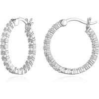 Zirkon-Silberohrringe Zirkon-Silberohrringe