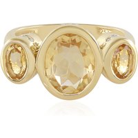 Citrin-Silberring Citrin-Silberring