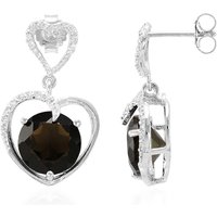 Rauchquarz-Silberohrringe Rauchquarz-Silberohrringe