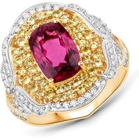 AAA-Brasilianischer Rubellit-Goldring (SUHANA) AAA-Brasilianischer Rubellit-Goldring (SUHANA)