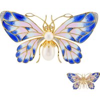 Weiße Süßwasserzuchtperlen-Silberbrosche (TPC) Weiße Süßwasserzuchtperlen-Silberbrosche (TPC)