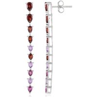 Edelstein-Silberohrringe Edelstein-Silberohrringe