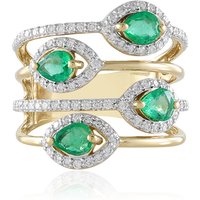 Sambia-Smaragd-Goldring (SUHANA) Sambia-Smaragd-Goldring (SUHANA)